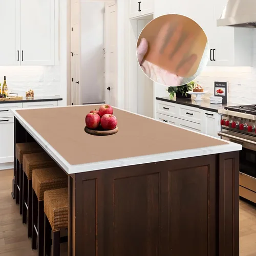 Vista 14 de Tapete de silicona súper grande, 120 x 24 pulgadas, tapete de silicona para encimera de cocina, tapete antideslizante resistente al calor, tapete