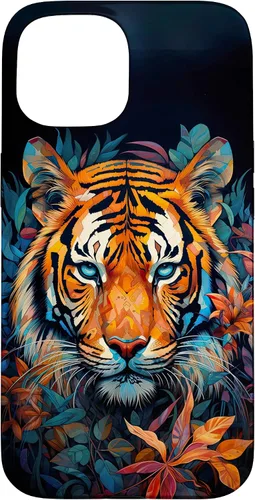 Vista 6 de Watercolor Tiger Face Design Wild Animal Big Cat Tiger Case for iPhone 17