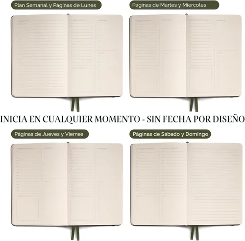 Vista 8 de Planificador Anecdote 2026: Un Planificador Mensual, Semanal y Diario 2026 para Planificar tu Éxito - Tamaño A5 Tapa Dura Comienza en Cualquier Negro