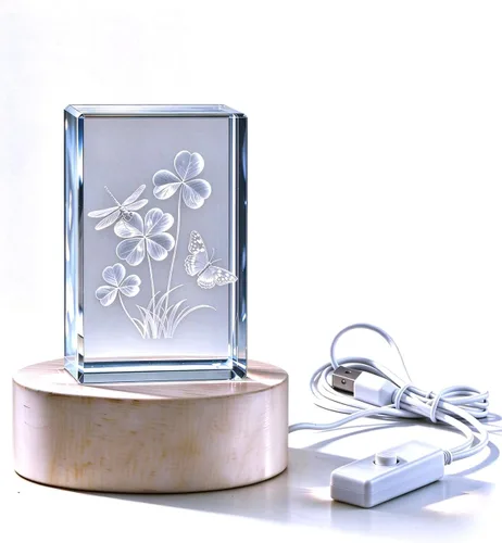 Vista 8 de Lámpara de mariposa, 2.36 pulgadas 3D K9 bola de cristal luz