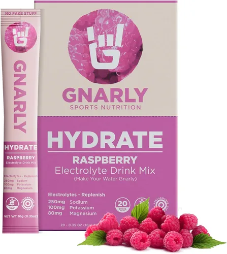 Vista 16 de Gnarly Nutrition Hydrate Electrolyte Powder - Mezcla de bebida hidratante para ejercicio de pomelo rojo rubí - Contenido NSF certificado - Solución