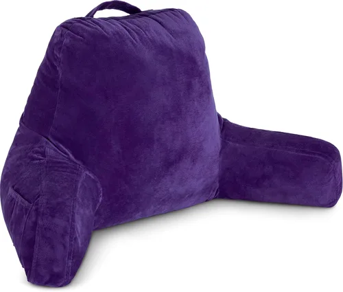 Vista 15 de Almohada Husband Mediana Negra, Respaldo para Niños, Adolescentes, Adultos Pequeños – Almohada de Lectura con Brazos, Altura Ajustable, Espuma