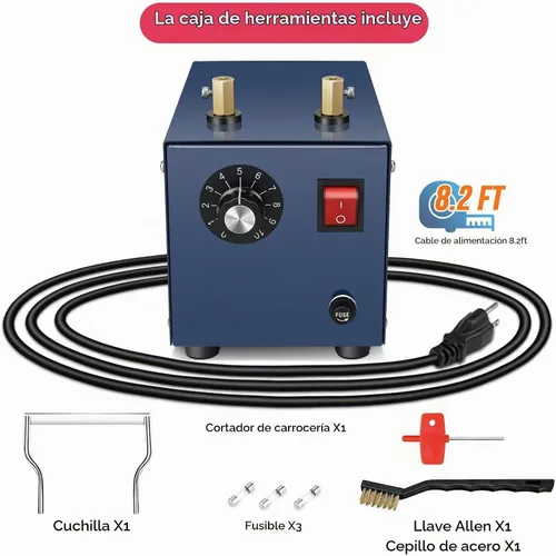 Vista 5 de ROMECH Cortador de cuerda eléctrico ajustable de 160 W, hoja térmica de cuchillo caliente, kit de herramientas de corte de montaje en banco