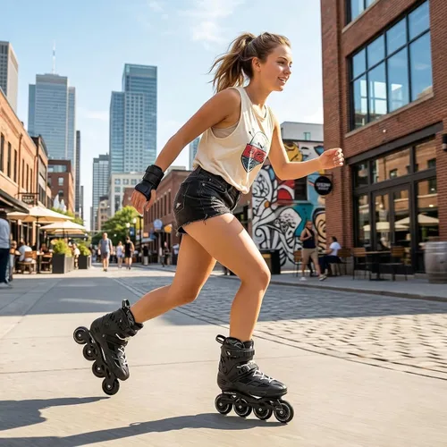 Vista 8 de Patines en línea para hombres y mujeres, patines de rendimiento para mujeres y hombres, patines profesionales para unisex, para exteriores e