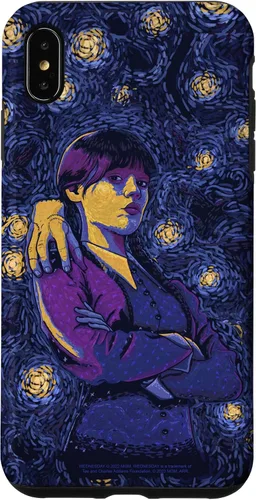 Vista 11 de Wednesday & Thing in Starry Night by Vincent Van Goth Case for iPhone 17