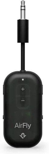 Vista 11 de AirFly Pro 2 Deluxe - Adaptador Bluetooth para avión, conecta 2 AirPods o auriculares inalámbricos - Transmisor/receptor Bluetooth AUX de 3.5mm