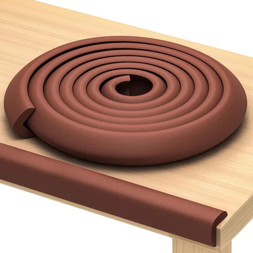 Vista 11 de Protector de borde prémium de 12 pies para bebé, cojín de espuma inodoro con cinta adhesiva fuerte, no tóxico para esquinas y bordes a prueba