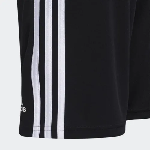 Vista 3 de adidas Pantalones cortos clásicos de 3 rayas para niño, Negro