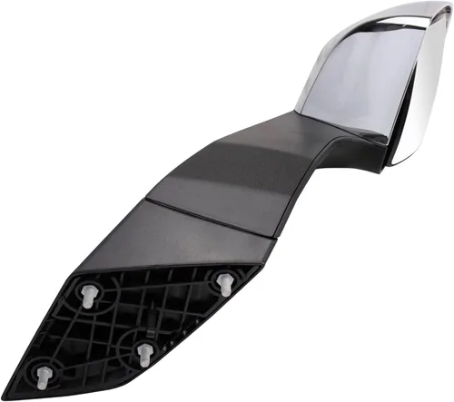 Vista 4 de TRQ Cubierta cromada del espejo manual del lado del pasajero, acabado liso para Volvo VNL 2004-2014