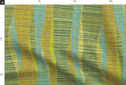 Vista 4 de Spoonflower Tela – Mid Century Modern Olive Green Aqua Retro 1960S Atómica Era 1950S Impreso en tela de lona reciclada Fat Quarter – Tapicería