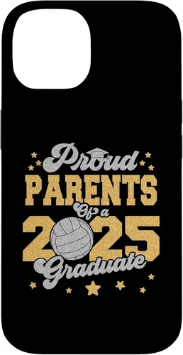 Vista 4 de iPhone 16 Parents of a 2025 Graduate Prom Graduation 25 VolleyBall Case