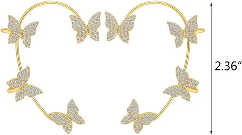 Vista 5 de Pendientes de plata para mujer, aretes de hoja perforada, ajustables, para niñas