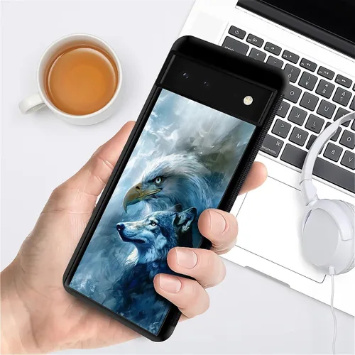 Vista 820 de Compatible con Google Pixel 4A 5G Mobile Case Creative Acrylic Panel trasero Silicona Protección Grip especialmente diseñado para Google Pixel 4A 5G
