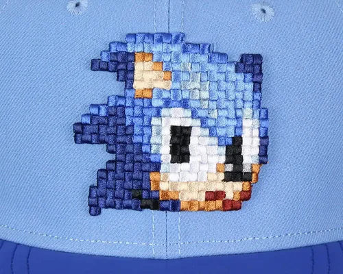 Vista 3 de Sonic The Hedgehog Sombrero - Sonic Pixel Face Gorra ajustable Snapback