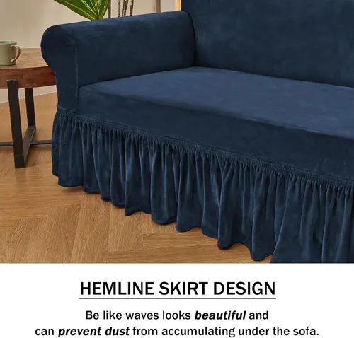 Vista 65 de NICEEC Funda para Sillón Súper Suave de 1 Pieza Gris Funda Deslizable para Sillón Elástica Universal Fundas para Sofás de Spandex para Sala de Estar