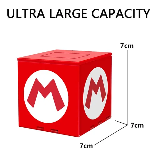 Vista 2 de Game Card Case Compatible with Nintendo Switch,Extra Large Capacity Switch Game Case,Upgraded 41 Slots Switch Game Card Storage Box,Press to Unfold
