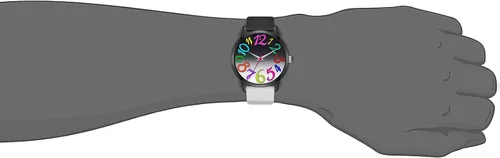 Vista 6 de Bisley Reloj de silicona de retazos para mujer, de 1.457 in, con cara grande, fácil de leer, resistente al agua