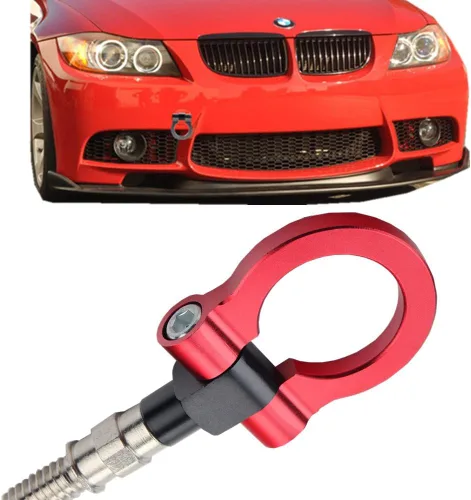 Vista 7 de JGR Track Racing Style - Gancho de remolque con tornillo de aluminio CNC para la defensa delantera y trasera del BMW, Negro