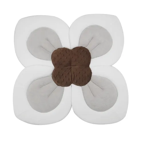 Vista 7 de PandaEar Almohadilla de baño para bebé recién nacido, pétalos de flores suaves para fregadero, bañera, regalo esencial para ducha (azul)