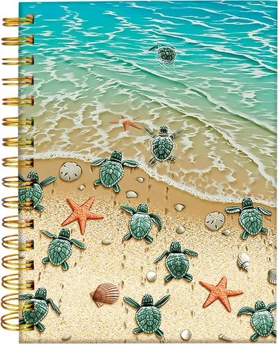 Vista 8 de iampanda Cuaderno Diario en Espiral, Animales Lindos Encuadernación Fuerte de Doble Alambre con Papel Premium para Niñas Mujeres, 60 Hojas A5