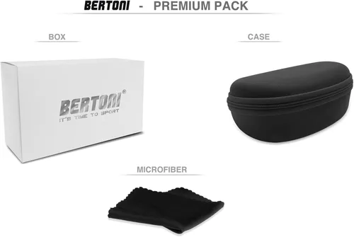 Vista 6 de Bertoni Gafas de Moto Montar Gafas acolchadas Fotocromáticas - Correa Ajustable - Ventilado mod. 112 Gafas de Moto