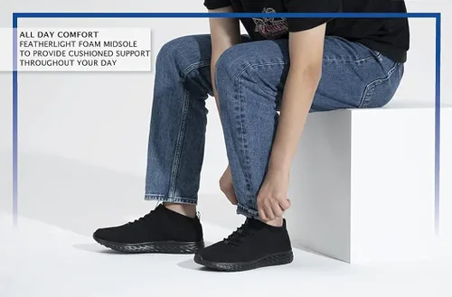 Vista 8 de Shoes for Crews Everlight - Zapatos de trabajo antideslizantes para hombre, transpirables, ligeros, con cordones, resistentes al agua