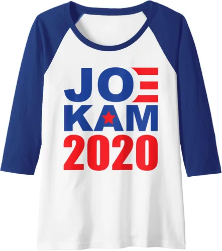 Vista 4 de Biden Harris 2020 Team Camiseta de béisbol raglán JOE KAM, Negro, S