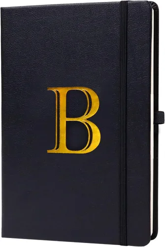Vista 8 de Cuaderno de negocios para hombres y mujeres, cuaderno A5 con A-Z, cuaderno de papel de escritura de doble cara con divisores, diario de viaje