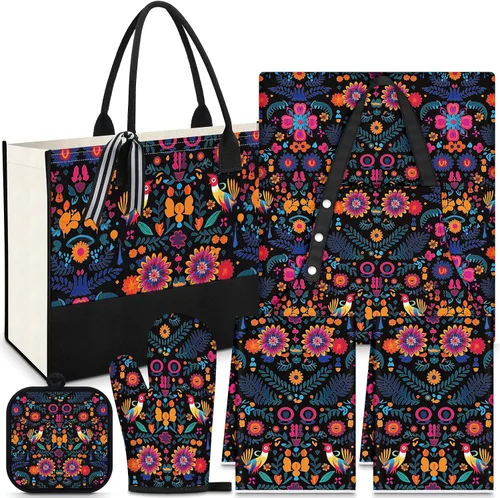 Vista 8 de Juego de 6 Piezas de Regalos de Repostería Navideña, Divertidos Regalos de Panadero para Mujeres, Regalos de Cumpleaños para Mamá, Hermana, Esposa