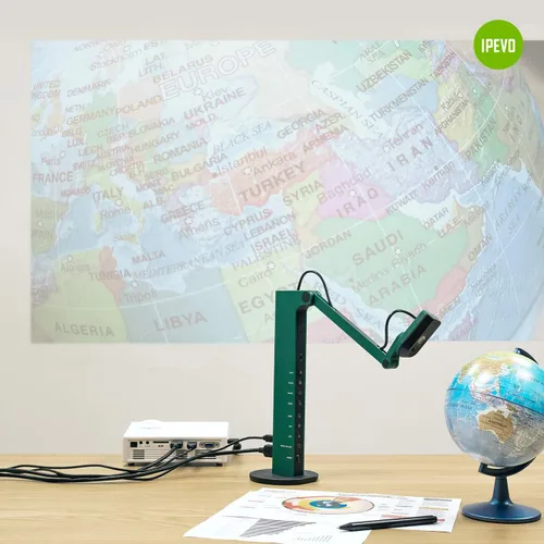 Vista 5 de IPEVO VZ-R 8MP Herramienta de Comunicación Visual de Modo Dual HDMI/USB para Proyección en Tiempo Real, Trabajo Remoto, Aprendizaje a Distancia