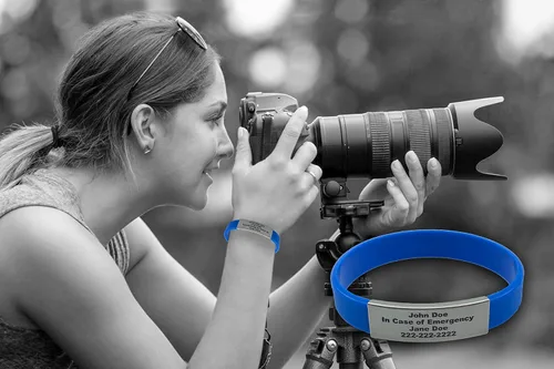 Vista 53 de Pulsera de identificación médica personalizada - Pulsera de seguridad para personas mayores grabada personalizada - Alerta de Alzheimer