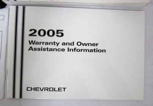 Vista 5 de 2005 Chevy Chevrolet Equinox Owners Manual