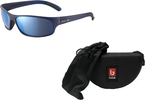 Vista 3 de bollé Anaconda - Gafas de sol rectangulares de 2.73 pulgadas para hombre + paquete con kit de gafas de cortesía de diseñador iWear