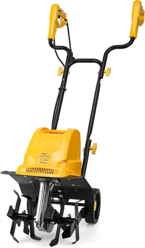 Vista 10 de IncwBo 12 Pulgadas 8.5 Amperios Cultivador de Tierra con Cable de 8 Pulgadas de Profundidad, Cultivador Eléctrico de Jardín de 360 RPM con Enchufe