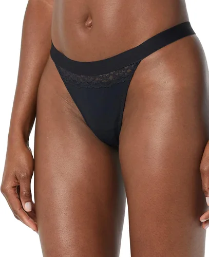 Vista 2 de Tienda Essentials Ropa interior de algodón y encaje para mujer paquete de 4