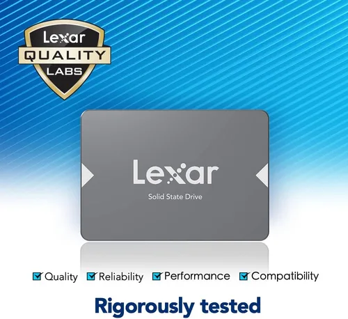 Vista 5 de Lexar Unidad interna de estado sólido SSD NS100 de 1 TB SATA III de 2.5 pulgadas, lectura de hasta 550 MB/s, gris (LNS100-1TRBNA)
