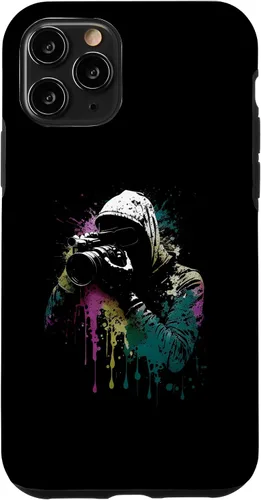 Vista 10 de iPhone 15 Fotógrafo con cámara reflex Splash Art Photography Case