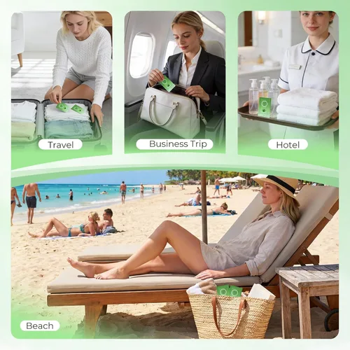 Vista 6 de Gel de aloe vera de tamaño viaje, mini loción natural de aloe vera orgánica, envuelta individualmente, crema de aloe calmante después del sol