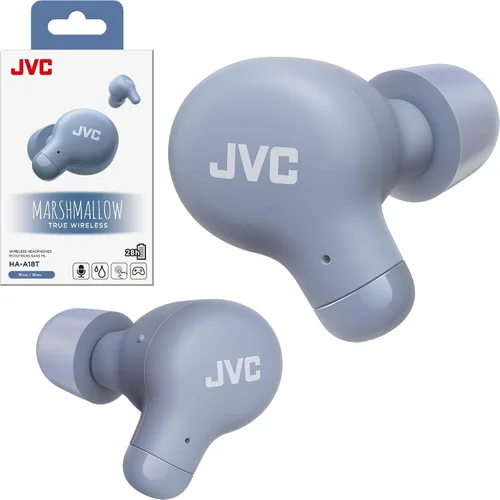 Vista 9 de JVC Marshmallow - Auriculares inalámbricos Bluetooth 5.3 con batería de 28 horas, auriculares de espuma viscoelástica para comodidad durante todo