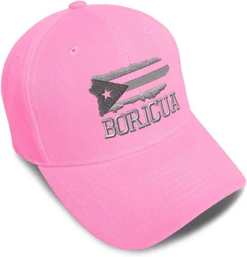 Vista 20 de Gorras de béisbol personalizadas para hombres y mujeres, bordadas con mapa de la isla de Puerto Rico, bandera C, sombreros de béisbol para hombre