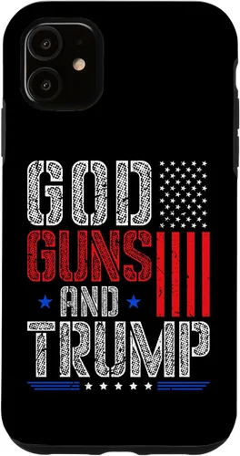 Vista 8 de God Guns and Trump Vote Donald Trump Republican Case for iPhone 17