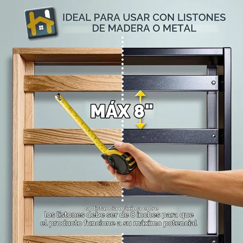 Vista 3 de Golden Home Essentials - Tablas de cama resistentes de 58 pulgadas x 80 pulgadas para cama tamaño Queen, tabla de cama extra resistente