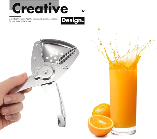 Vista 6 de DOITOOL Exprimidor de cítricos de acero inoxidable Prensa manual de frutas Exprimidor de limón y naranja, extractor de jugo de mano para uso