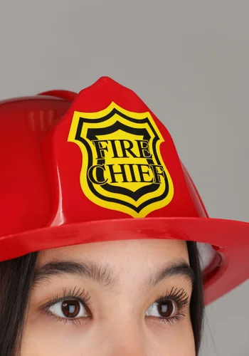 Vista 6 de Casco de Disfraz de Bombero Rojo para Adulto Multicolor
