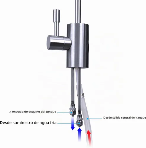 Vista 9 de Ready Hot – Sistema despachador de agua caliente de acero inoxidable., RH-200-F570-CH Grifo de cromo pulido