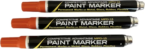 Vista 6 de Marcador de pintura esmaltada de ventaja competitiva MPD Permanente Impermeable Resistente a los rayos UV Blanco