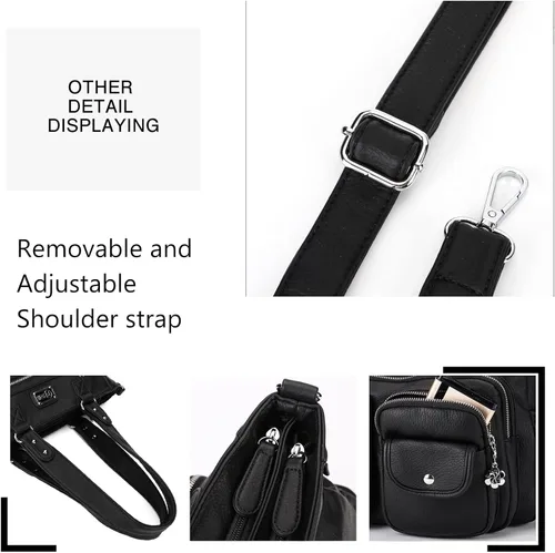 Vista 5 de Monederos grandes para mujer, bolsos de hombro para mujer
