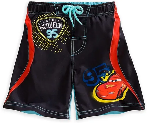 Vista 3 de Tienda de Disney Cars Lightning McQueen Boy RASH GUARD & Swim Trunks Set Tamaño 56