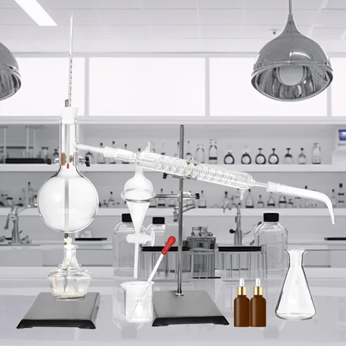 Vista 7 de Destilador casero Destilación para hacer tu propio aceite esencial, Moonshine, Kit de cristalería de laboratorio de química de alcohol, destilación