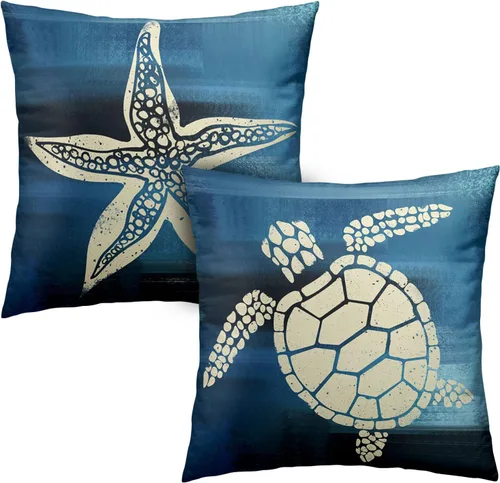 Vista 12 de Juego de 2 fundas de almohada abstractas bohemias de 16 x 16 pulgadas, modernas fundas de almohada de mediados de siglo, diseño de hojas verdes